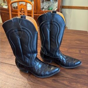 Men’s Genuine Alligator Skin Cowboy Western Boots